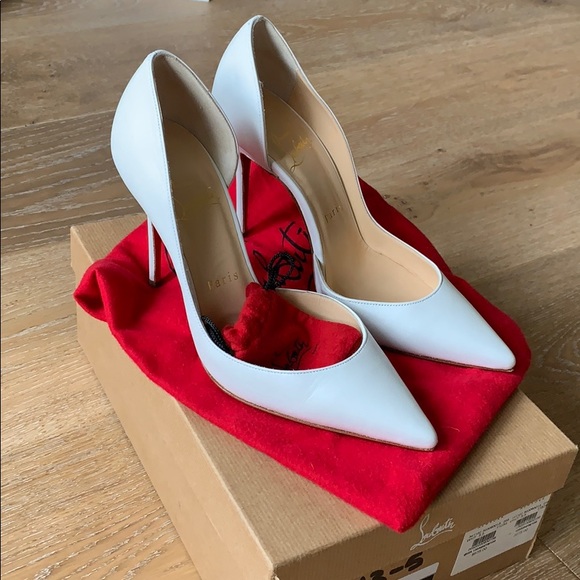 Christian Louboutin Shoes - Authentic Christian Louboutin Iriza 100 White 35.5